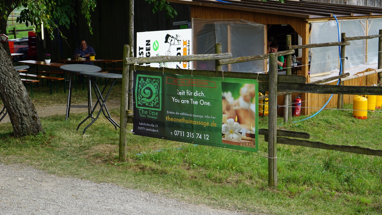 Poster The One Thai Massage Reitturnier Echterdingen 2016 Plakat The One Thai Massage